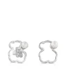 Pendientes de plata con perla cultivada 1,4cm Silueta^TOUS Sale