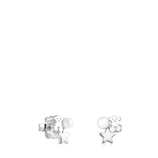 Pendientes de plata con perla Nocturne^TOUS Outlet