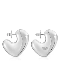 Pendientes de plata corazón Tabit^TOUS Outlet