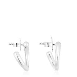 Pendientes de plata círculo New Hav^TOUS Online