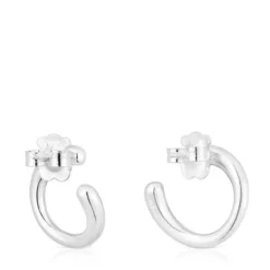 Pendientes de plata círculo New Hav^TOUS Online