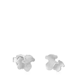 Pendientes de plata motivo oso 1cm. Hill^TOUS