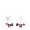 Pendientes de plata y gemas Bold Motif^TOUS Discount