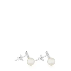 Pendientes de plata y perlas cultivadas Puppies^TOUS Discount