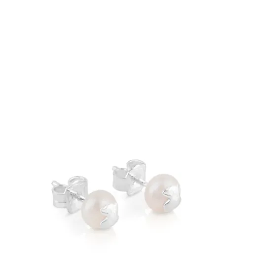 Pendientes de plata y perlas cultivadas Icon Pearl^TOUS New
