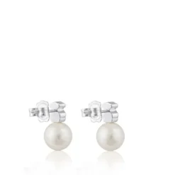 Pendientes de plata y perlas cultivadas motivo oso Sweet Dolls^TOUS Clearance