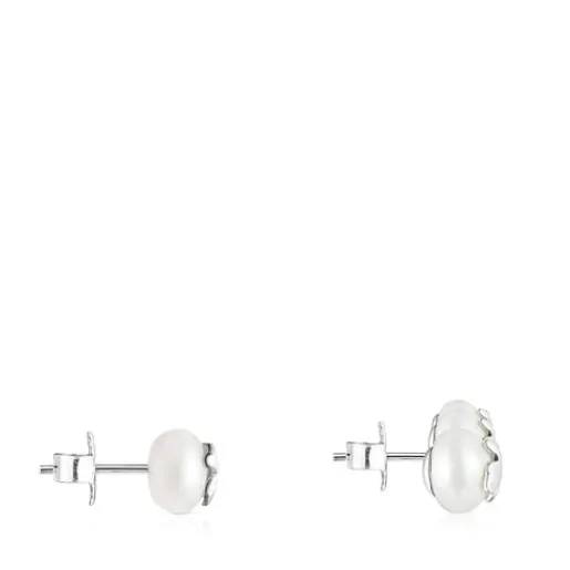 Pendientes de plata y perlas Icon Pearl^TOUS Sale