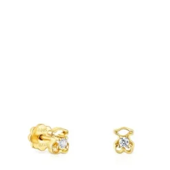 Pendientes en amarillo y diamante Bear^TOUS Hot