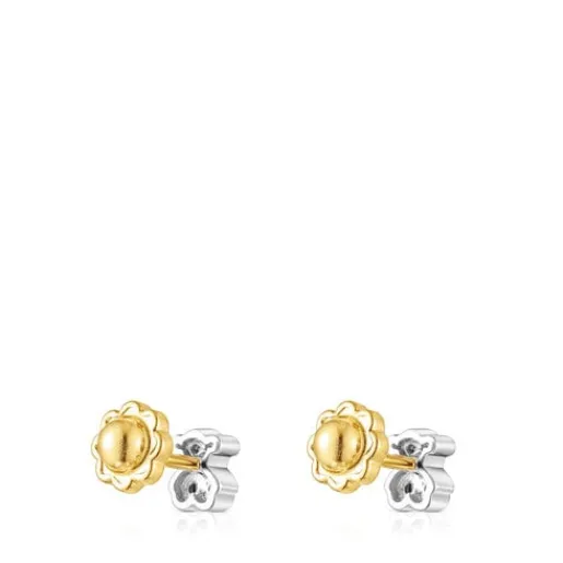 Pendientes oso de oro blanco y diamantes Puppies^TOUS Online