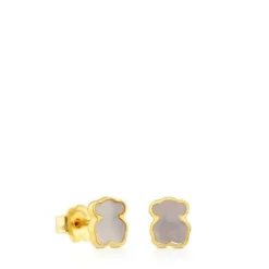Pendientes oso de oro y nácar XXS^TOUS Outlet