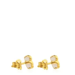 Pendientes oso de oro y nácar XXS^TOUS Outlet