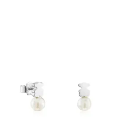 Pendientes oso de y perla cultivada de agua dulce 11 mm Sweet Dolls^TOUS Best