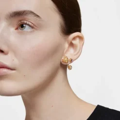 Pendientes pequeños con baño de oro de 18 kt sobre plata Galia^TOUS