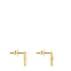 Pendientes pequeños de oro 10 mm Hold Oval^TOUS Best