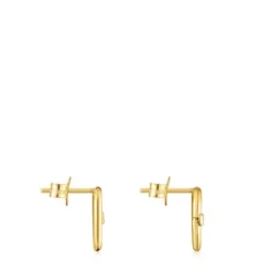 Pendientes pequeños de oro 12 mm Hold Oval^TOUS Clearance
