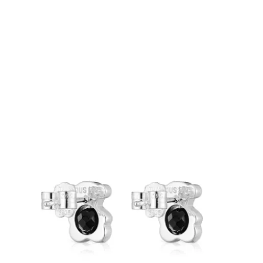 Pendientes pequeños oso de con ónix 10 mm I-Bear^TOUS Hot