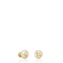 Pendientes perla cultivada motivo oso de Bear^TOUS Discount