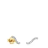 Pendientes tira de oro y diamantes 0,09 ct Les Classiques^TOUS New