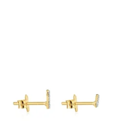 Pendientes tira de oro y diamantes 0,09 ct Les Classiques^TOUS New