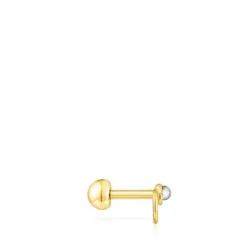 Piercing de acero IP dorado y labradorita Plump^TOUS New