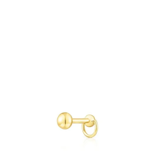 Piercing de acero IP dorado y labradorita Plump^TOUS New