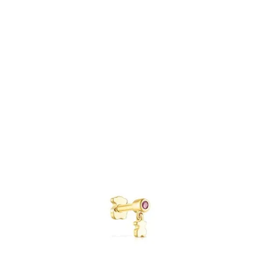 Piercing de oreja de con rodolita y motivo oso Cool Joy^TOUS Online