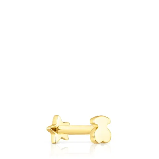 Piercing de oreja de oro motivo estrella Piercing^TOUS Sale