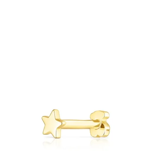 Piercing de oreja de oro motivo estrella Piercing^TOUS Sale
