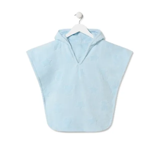 Poncho de rizo Rus MS Azul celeste^TOUS Hot