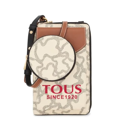 Portamóvil colgante con billetera beige Kaos Icon^TOUS