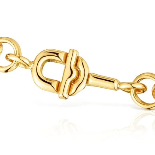 Pulsera cadena con baño de oro 17,5 cm MANIFESTO^TOUS New