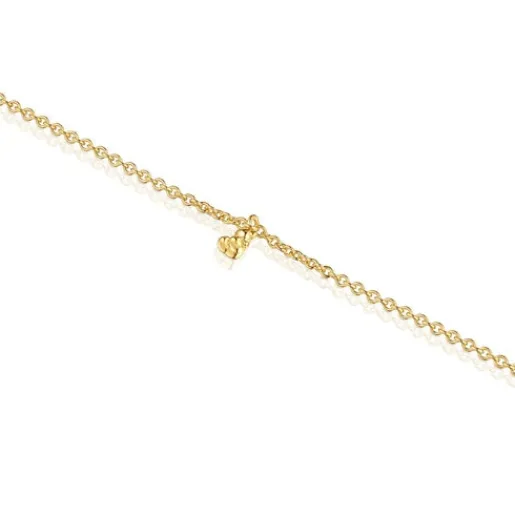 Pulsera cadena con baño de oro 18 kt sobre plata y anillas redondas Bold Bear^TOUS Outlet