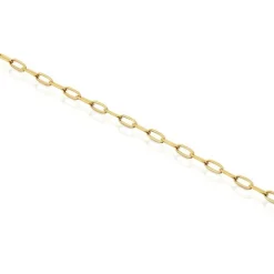 Pulsera cadena con baño de oro 18 kt sobre plata Hold Oval^TOUS Online