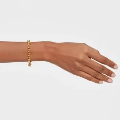 Pulsera cadena con baño de oro 18 kt sobre plata Basicos^TOUS Hot