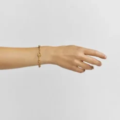 Pulsera cadena con baño de oro 18 kt sobre plata MANIFESTO^TOUS Online