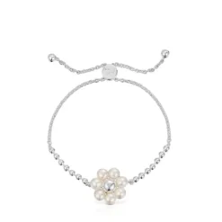 Pulsera cadena de flor y perlas cultivadas Sugar Party^TOUS Clearance