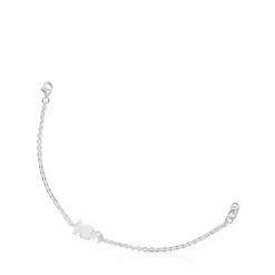 Pulsera cadena de plata, motivo oso y perla cultivada Sweet Dolls^TOUS Outlet