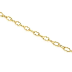 Pulsera cadena XL con baño de oro 18 kt sobre plata Hold Oval^TOUS Sale