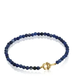 Pulsera con baño de oro 18 kt sobre plata y sodalita MANIFESTO^TOUS Sale