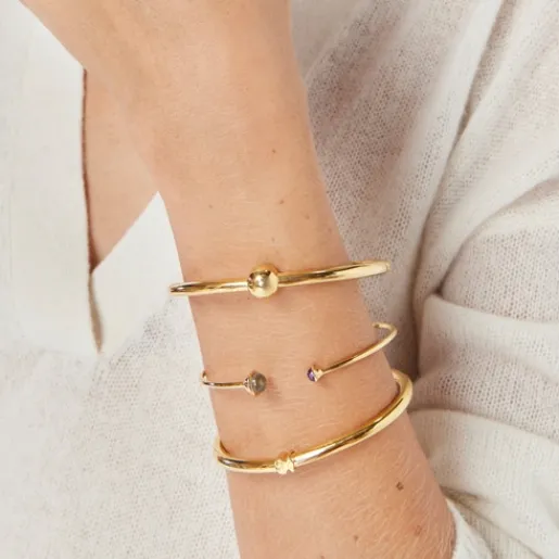 Pulsera con baño de oro 18 kt sobre plata y gemas Plump^TOUS Discount