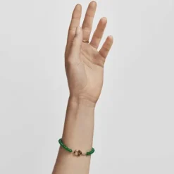 Pulsera con baño de oro 18 kt sobre plata y calcedonias tratadas MANIFESTO^TOUS Clearance