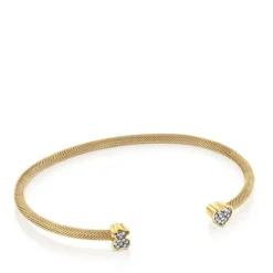 Pulsera con baño de oro 18 kt sobre plata y diamantes Nocturne^TOUS Hot