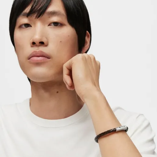 Pulsera de cuero Man^TOUS Discount