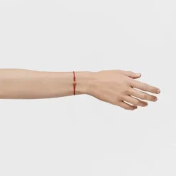 Pulsera de nylon y oso de oro en color rojo Bold Bear^TOUS Clearance