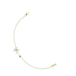 Pulsera de oro con amazonita y rubí Vita^TOUS Outlet
