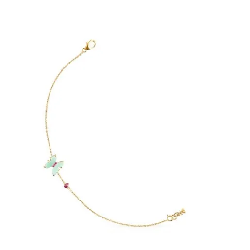 Pulsera de oro con amazonita y rubí Vita^TOUS Outlet
