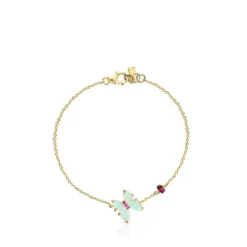 Pulsera de oro con amazonita y rubí Vita^TOUS Outlet