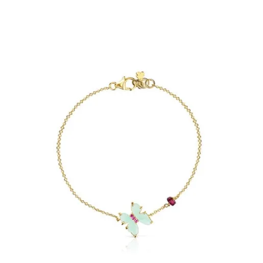 Pulsera de oro con amazonita y rubí Vita^TOUS Outlet