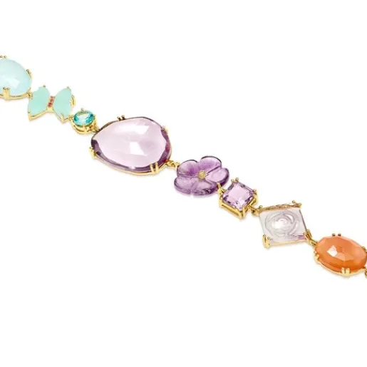 Pulsera de oro con perlas y gemas Vita^TOUS Clearance
