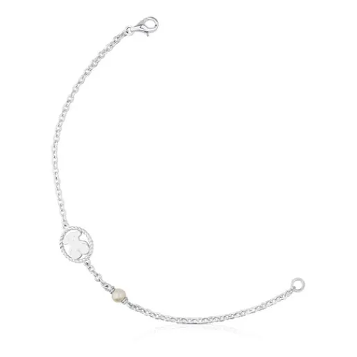 Pulsera de plata con perla cultivada Camee^TOUS Best